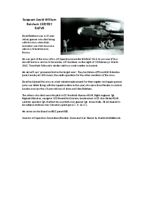 A preview of a PDF biography for Belsham, David William